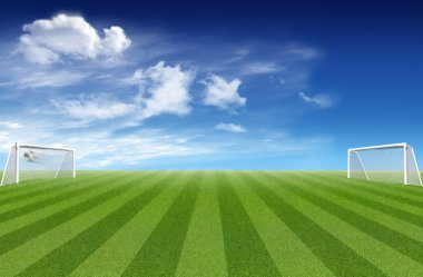 Soccer field clipart