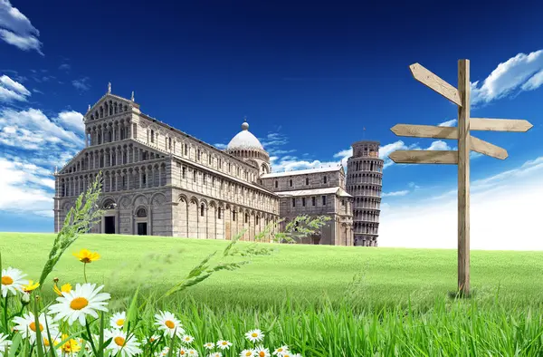 Pisa Katedrali ve kule — Stok fotoğraf
