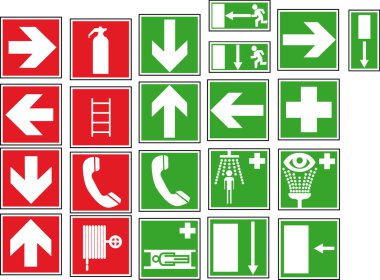 Emergency signals clipart