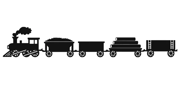 Vintage toy trein — Stockvector