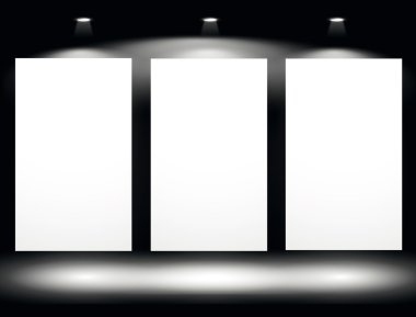 Panels and spotlights clipart