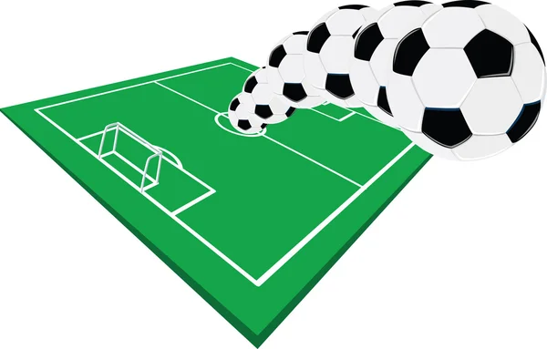 Fotbollsplan — Stock vektor