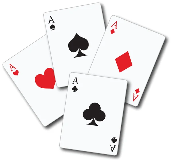 ACE kaarten — Stockvector