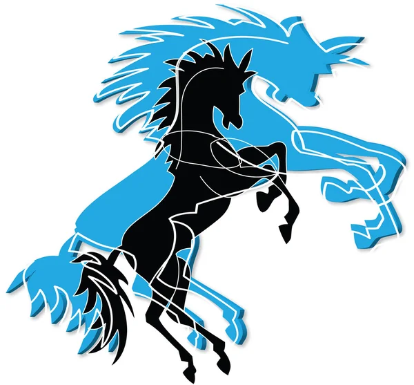 Художественная лошадь — стоковый вектор