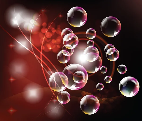 Абстрактный фон с пузырями — стоковый вектор