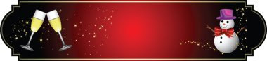 Banner for Christmas and new year clipart