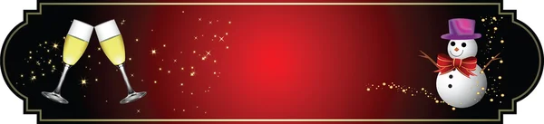 Banner voor Kerstmis en Nieuwjaar — Stockvector