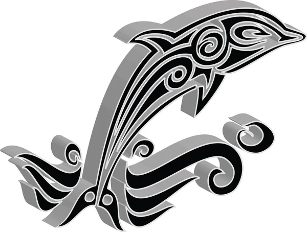 Символ дельфина — стоковый вектор