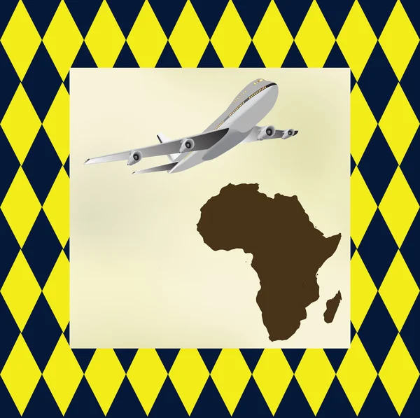 Voyage en Afrique — Image vectorielle