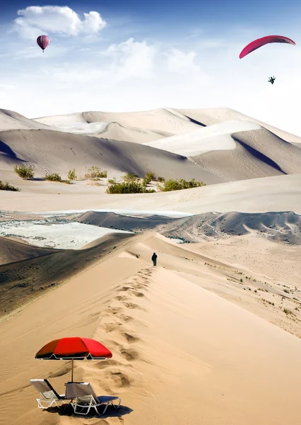 砂漠での休日 — ストック写真