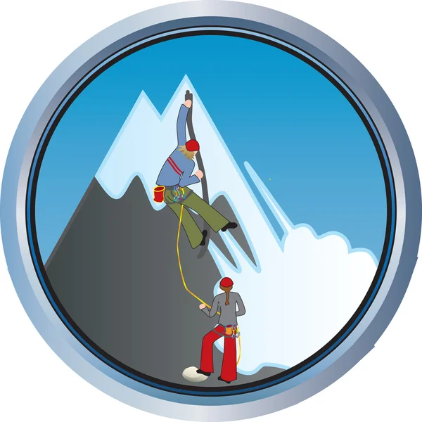 Альпіністів — стоковий вектор