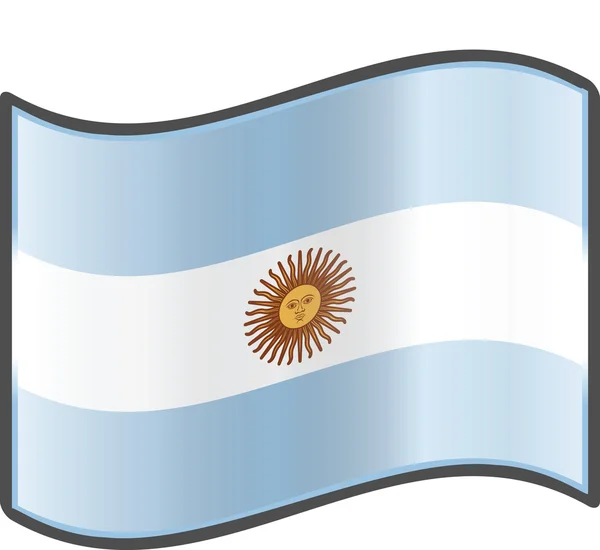 Argentina vlajka — Stockový vektor