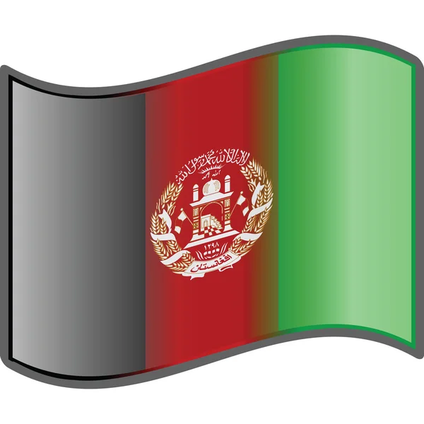 Afghanistan flagga — Stock vektor