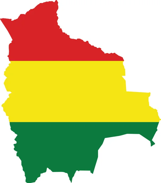 Bandiera Bolivia e mappa — Vettoriale Stock