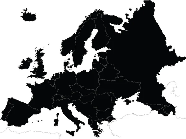 欧洲地图 — 图库矢量图片