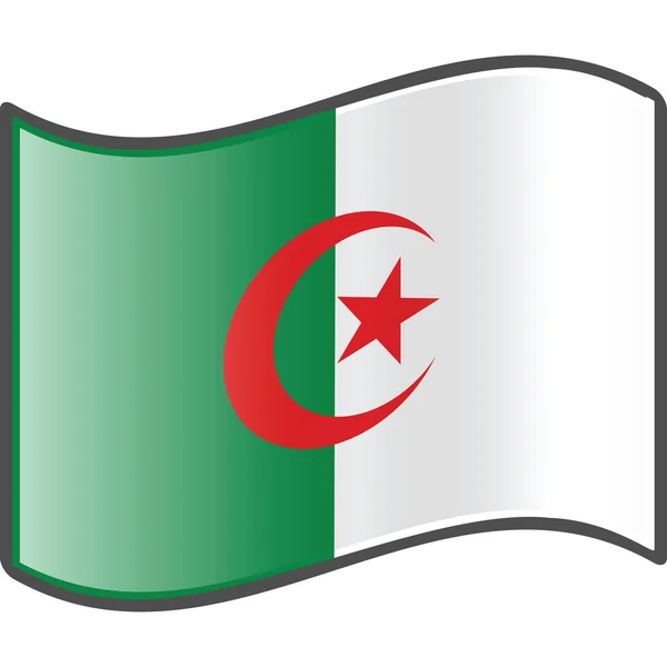 Flaga Algierii — Wektor stockowy