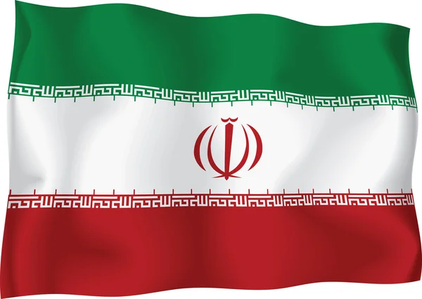 Bandera de Irán — Vector de stock
