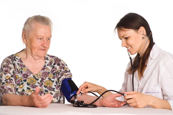 Doctor and granny — Stock Photo, Image