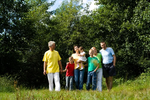 Family of seven — Stock Photo, Image