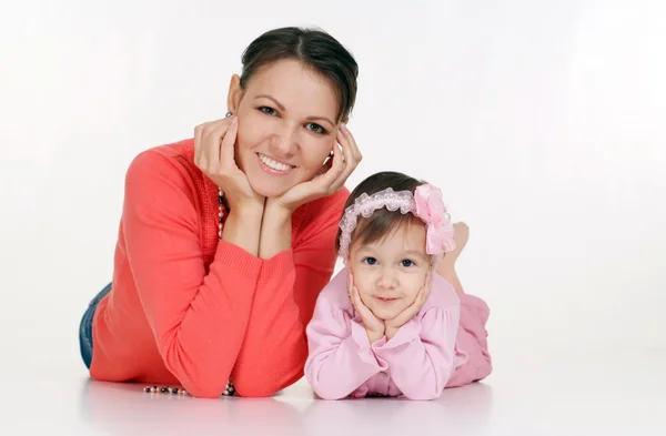 ผู้หญิงและลูกสาวของเธอ — ภาพถ่ายสต็อก