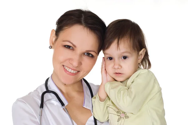 Läkare och dotter — Stockfoto