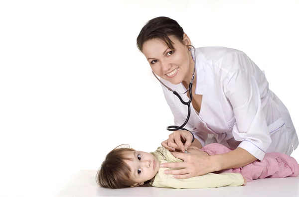 Doctor y niña —  Fotos de Stock