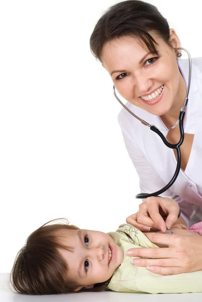 Krankenschwester mit Kind — Stockfoto