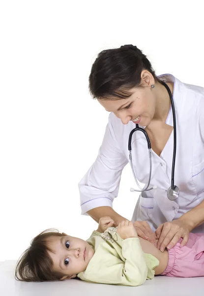 Doutor com uma criança — Fotografia de Stock