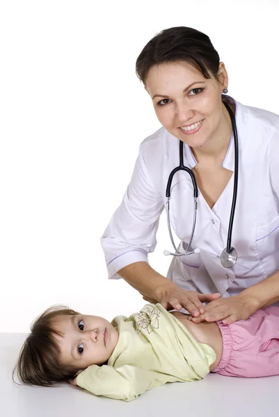 Docteur avec un enfant — Photo