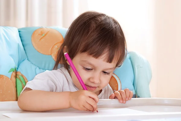 Menina desenho — Fotografia de Stock