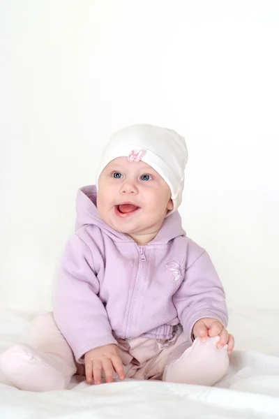Funny baby porträtt — Stockfoto