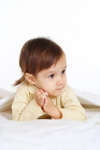 Kid on the floor — Stock Photo, Image