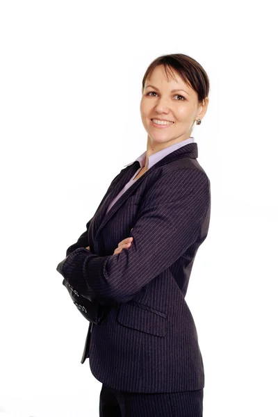 Bellissimo sorriso donna d'affari caucasica — Foto Stock