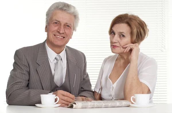 Business man with his secretary — Stock Photo, Image