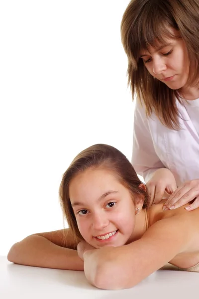 Beautiful young girl does spa — Stock Photo, Image