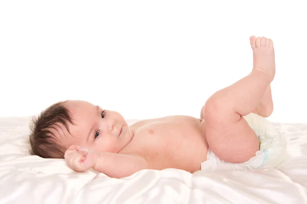 Baby i blöjor — Stockfoto