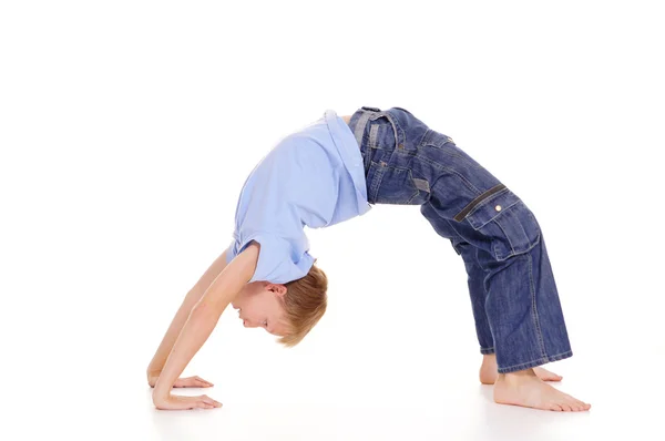Kid a gymnastiku — Stock fotografie