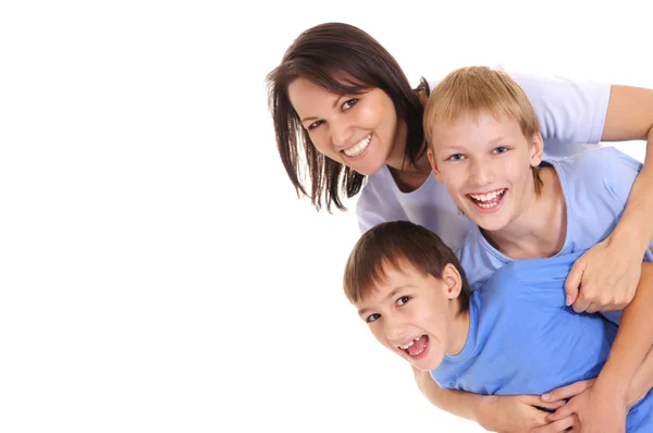 Mom with sons — Stock Photo, Image