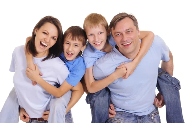 幸福的父母们和孩子们 — Stockfoto