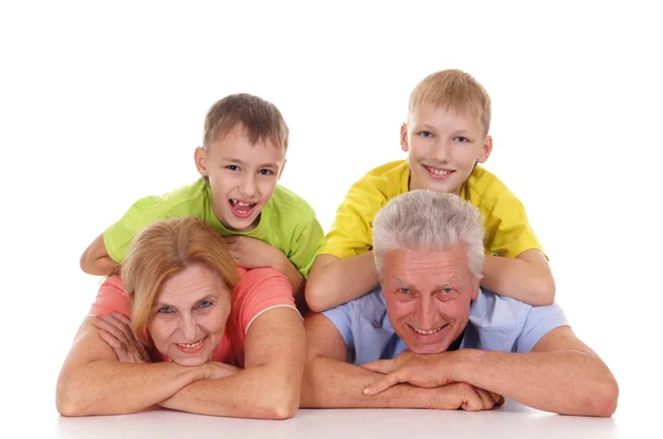 Grandparents with kids — Stock Photo, Image