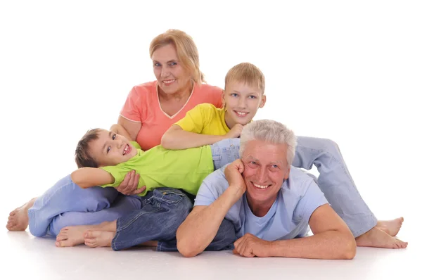 Kids and grandparents — Stock Photo, Image