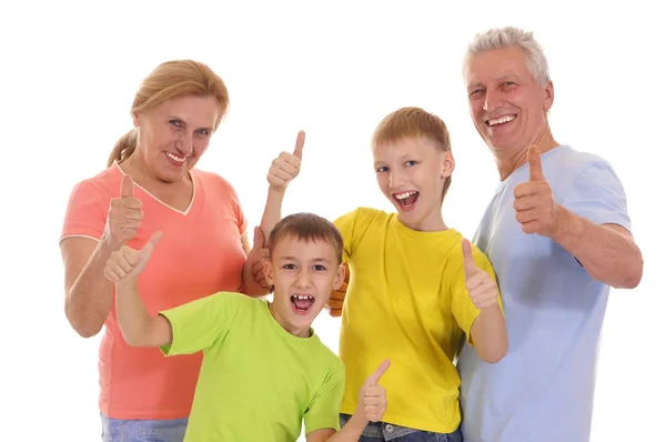 Grandparents and kids — Stock Photo, Image