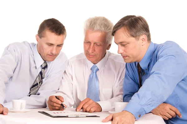 Drie zakenmensen portret — Stockfoto