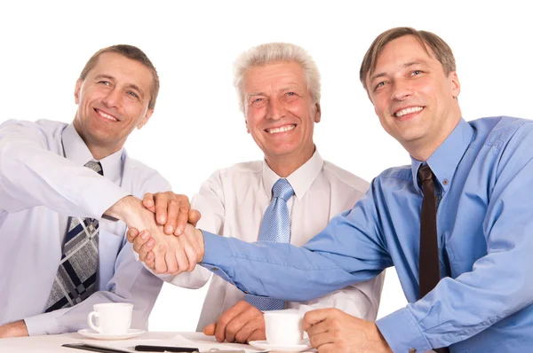 Три хороших бизнесмена — стоковое фото