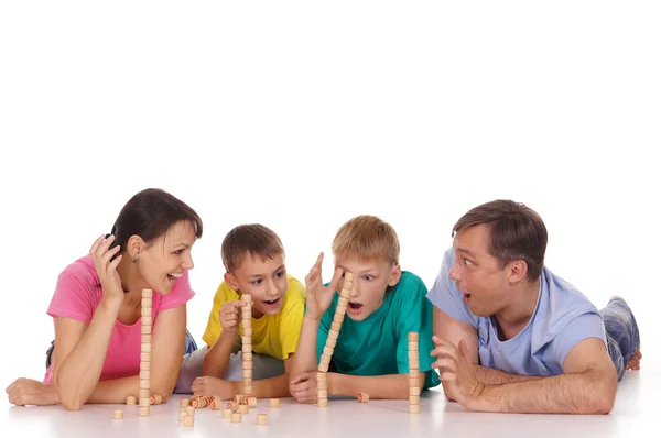 Nice family playing — Stock Photo, Image