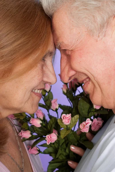 Stock image Luck Caucasian elderly together