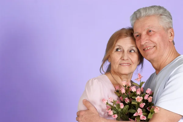 Bliss кавказьких людей похилого віку разом — стокове фото