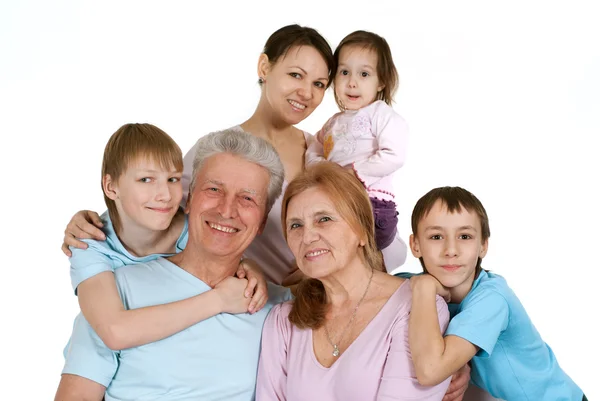 Most nice Caucasian family happy fool — Stock Photo, Image