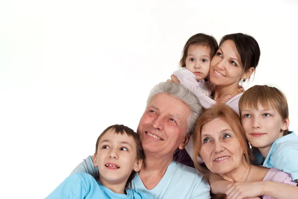 Najbardziej zadowolony kaukaski rodzina szczęśliwy głupi — Zdjęcie stockowe