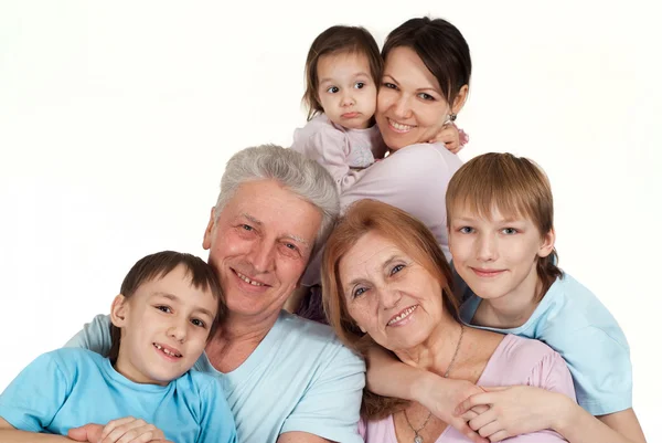 Większość dobrych kaukaski rodzina szczęśliwy głupi — Zdjęcie stockowe